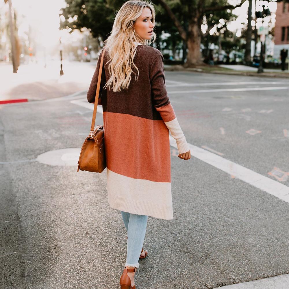 Brown Spice Long Cardigan