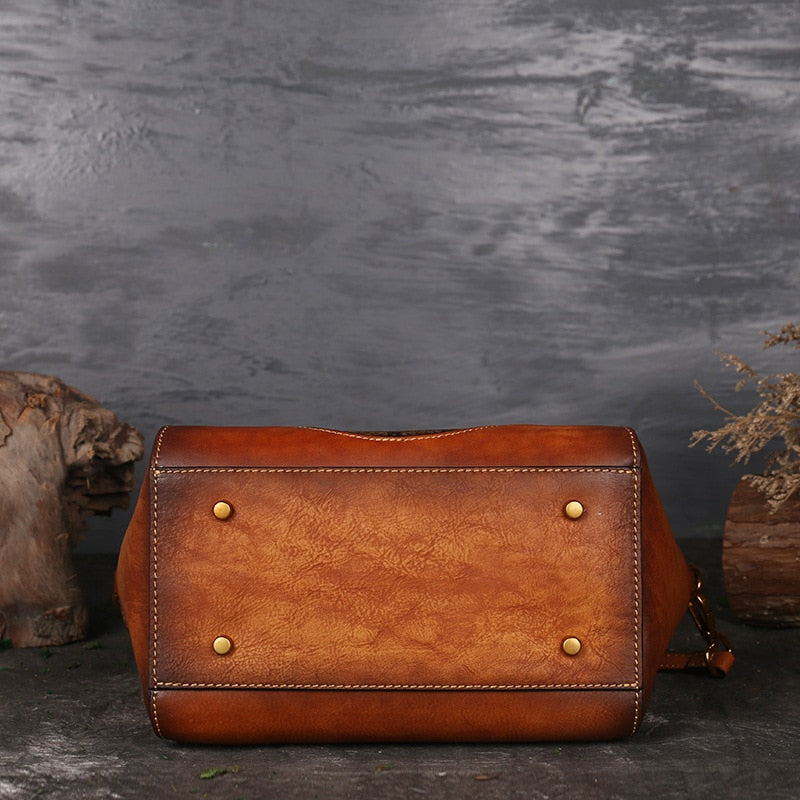 "Sun" Vintage Leather Handbag