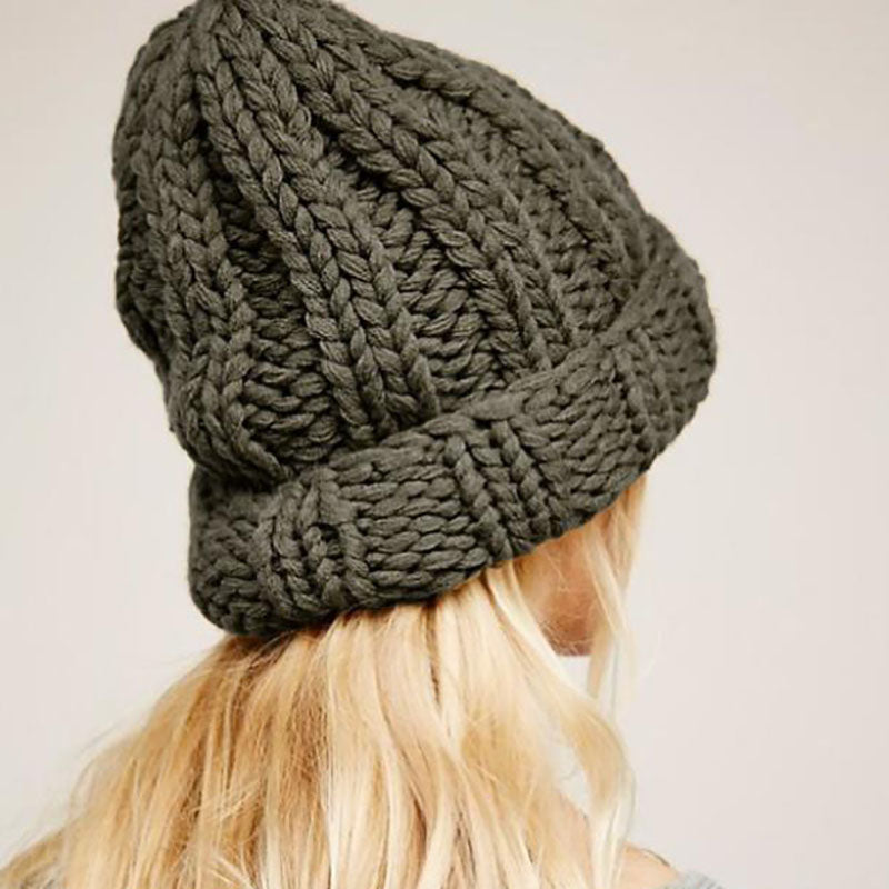 Chunky Cable Knit Hat