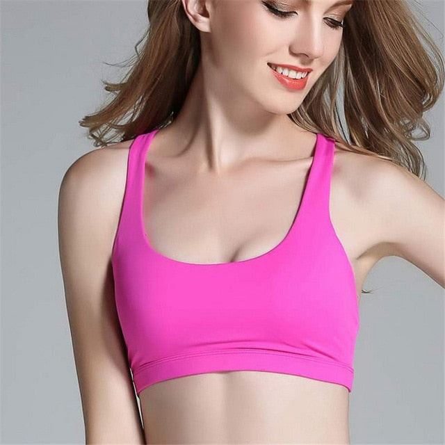 Cross Back Active Wear Bra