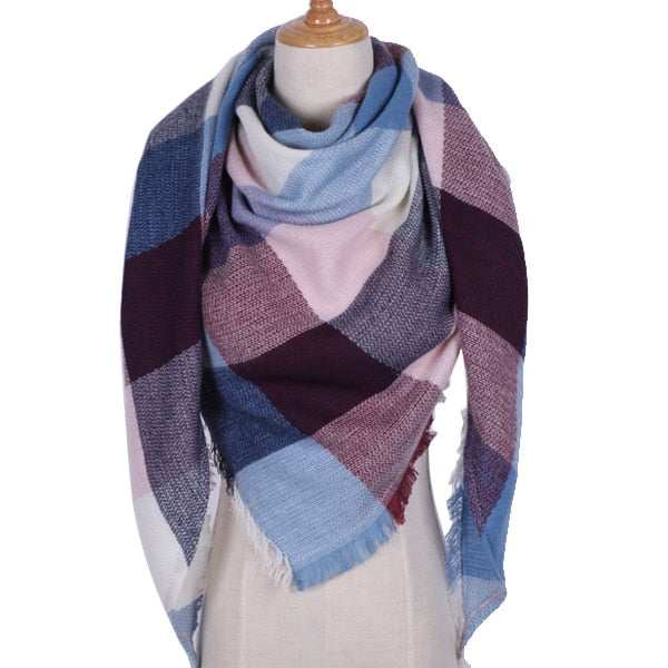 Shawl Cashmere Plaid Scarves