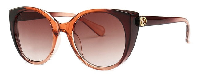 Gradient Frame Cat Eye Sunglasses