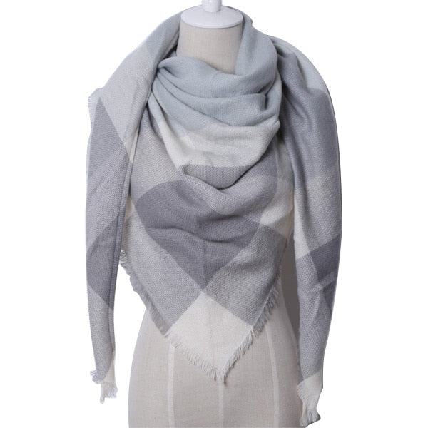 Shawl Cashmere Plaid Scarves