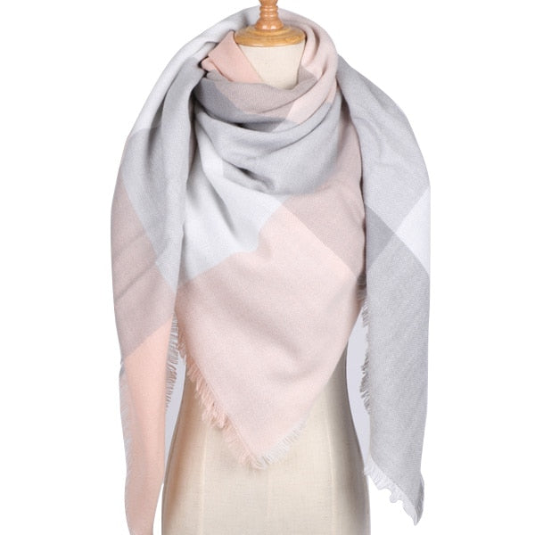 Shawl Cashmere Plaid Scarves