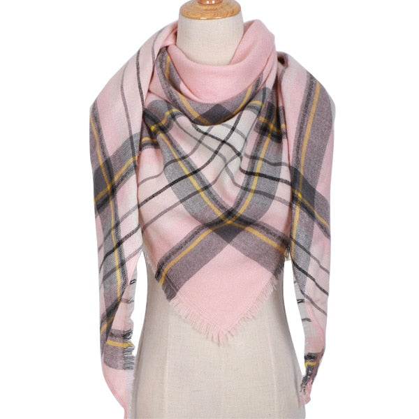 Shawl Cashmere Plaid Scarves