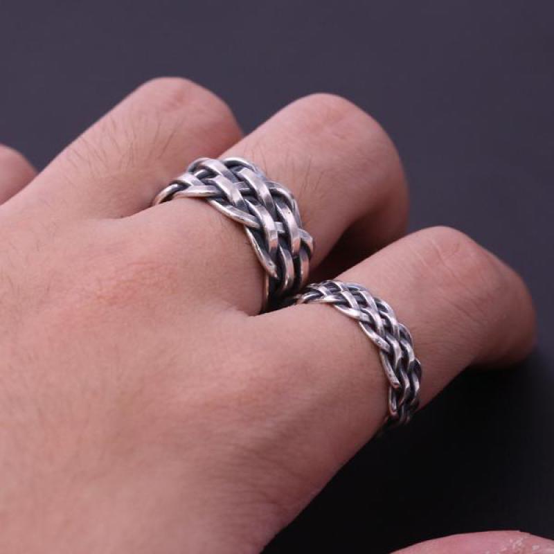 Handmade Sterling Silver Braided Rings