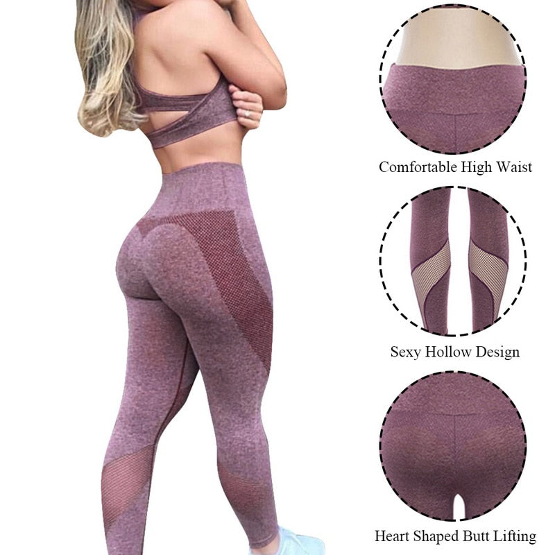 Seamless Yoga Set with Bra Padding