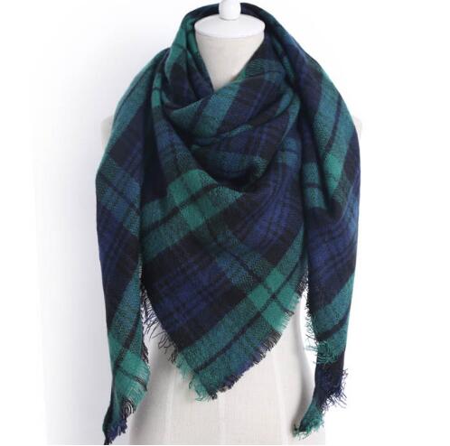 Shawl Cashmere Plaid Scarves