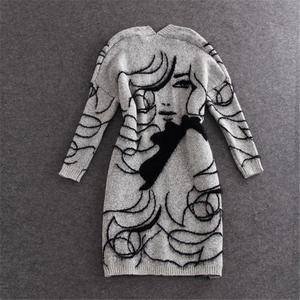 Women's Face Graphic Cardigan Jacket