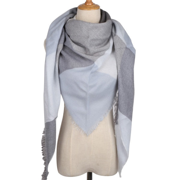 Shawl Cashmere Plaid Scarves