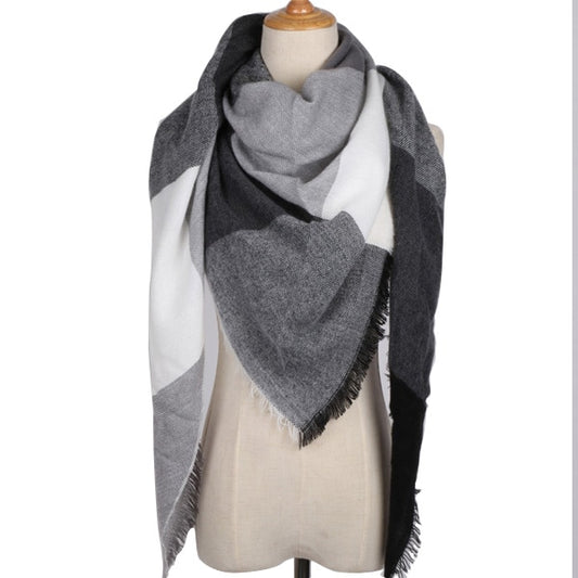 Shawl Cashmere Plaid Scarves