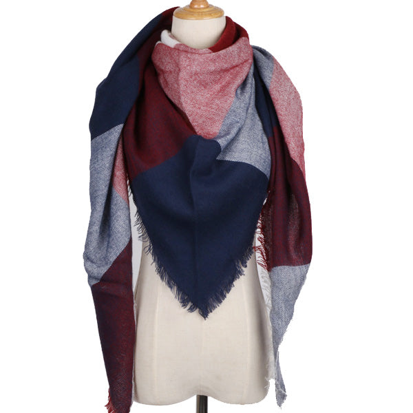 Shawl Cashmere Plaid Scarves