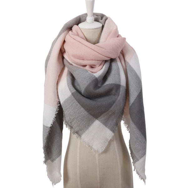 Shawl Cashmere Plaid Scarves