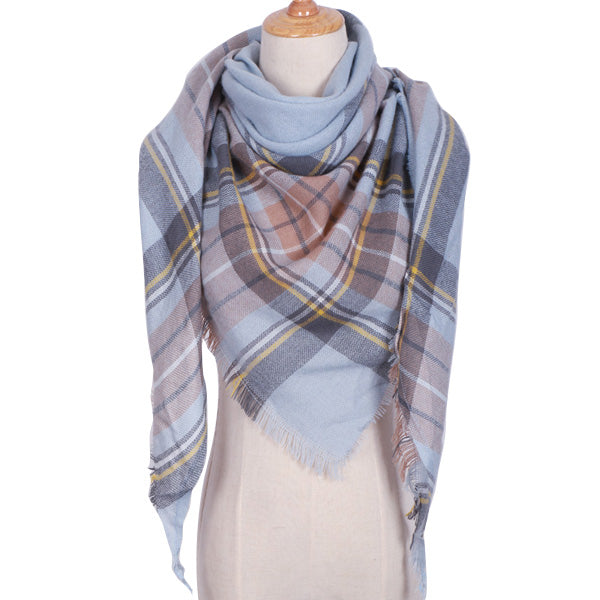 Shawl Cashmere Plaid Scarves