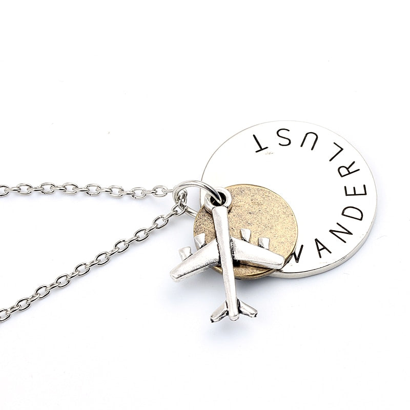 WANDERLUST Travel Pendant Necklaces