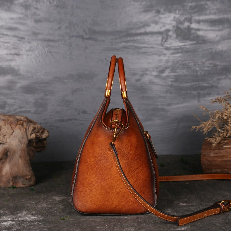 "Sun" Vintage Leather Handbag