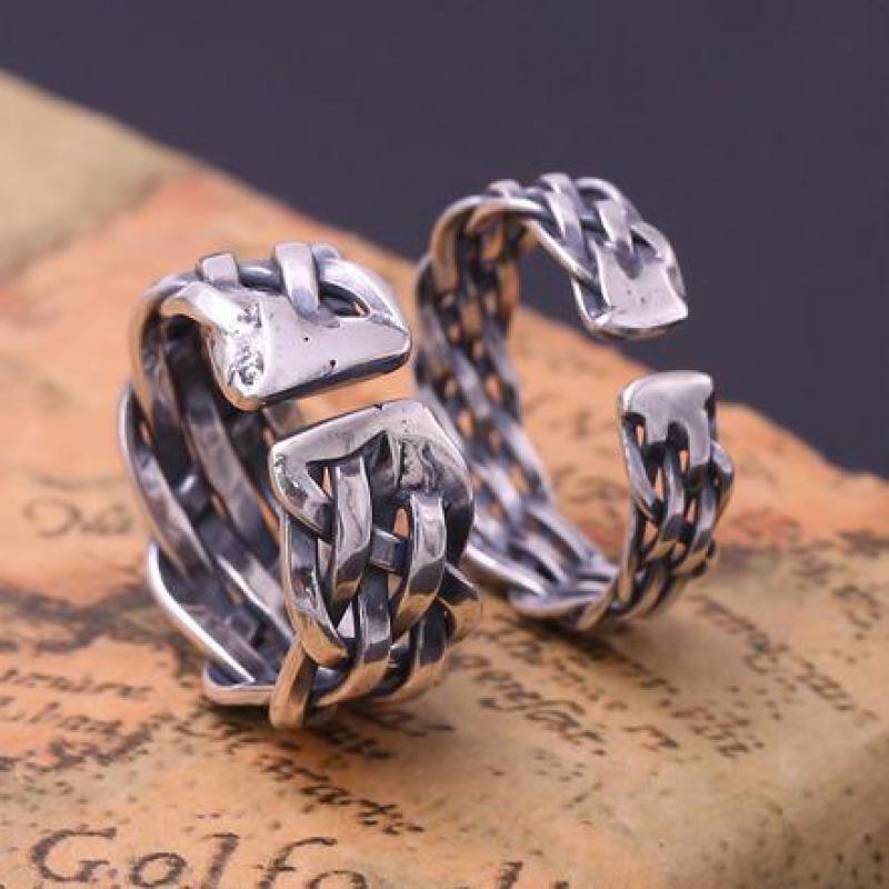 Handmade Sterling Silver Braided Rings