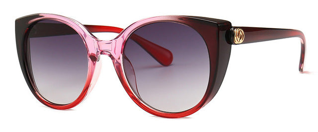 Gradient Frame Cat Eye Sunglasses