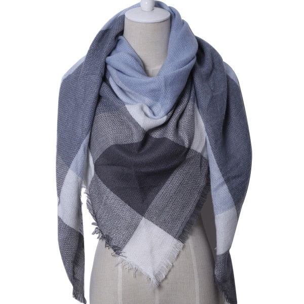 Shawl Cashmere Plaid Scarves