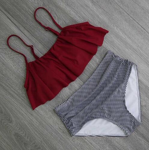 High Waist Halter Bikini