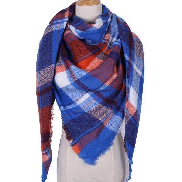 Shawl Cashmere Plaid Scarves