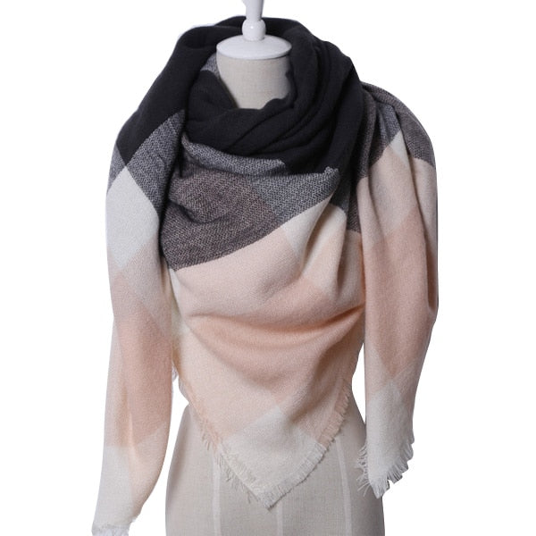 Shawl Cashmere Plaid Scarves