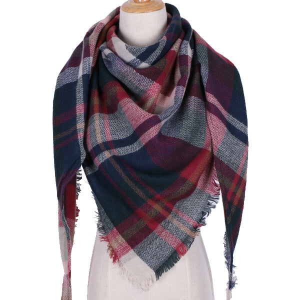 Shawl Cashmere Plaid Scarves