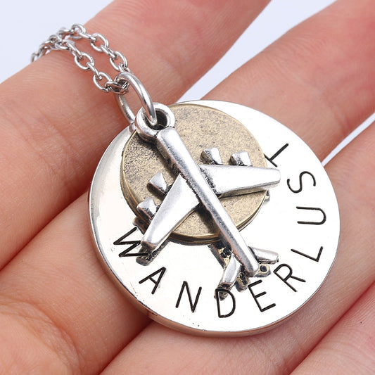 WANDERLUST Travel Pendant Necklaces