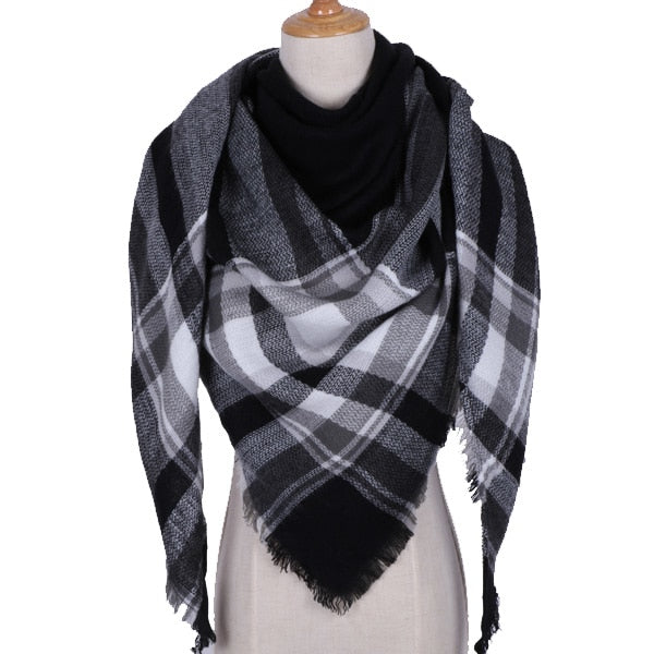 Shawl Cashmere Plaid Scarves