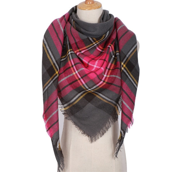 Shawl Cashmere Plaid Scarves