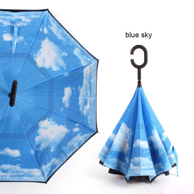 C Handle Windproof Umbrella