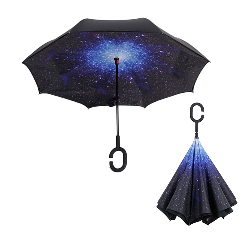 C Handle Windproof Umbrella