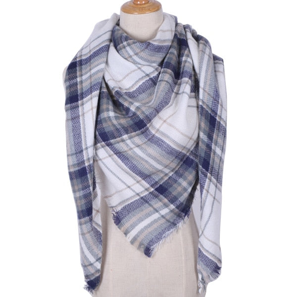 Shawl Cashmere Plaid Scarves