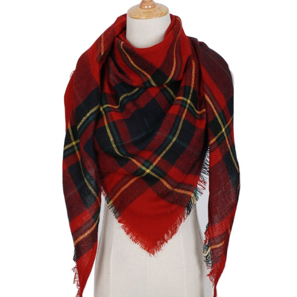 Shawl Cashmere Plaid Scarves