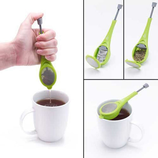 Portable Loose Tea Infuser with Drip Tray