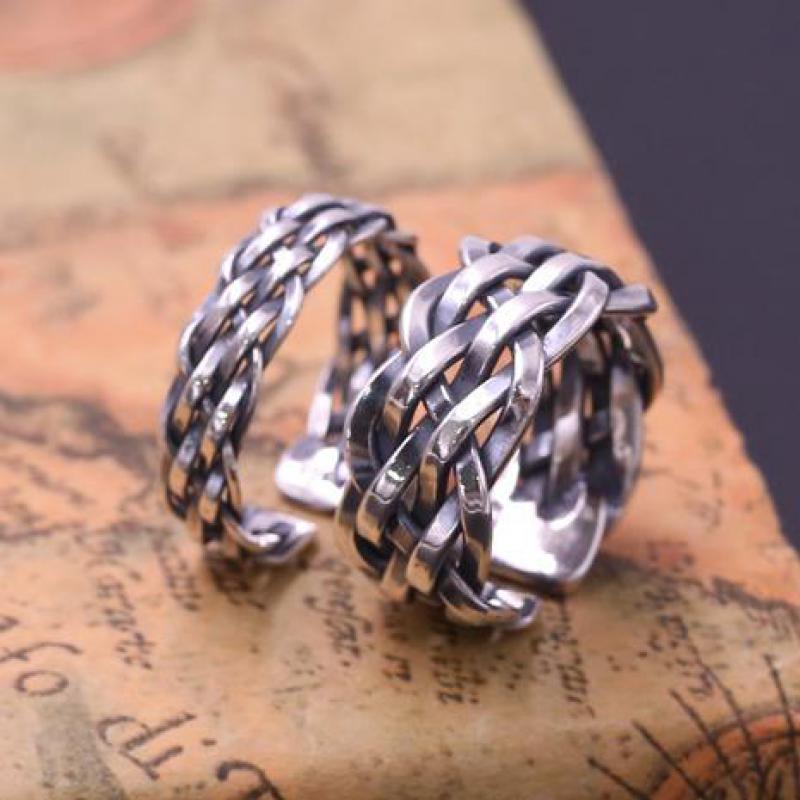 Handmade Sterling Silver Braided Rings