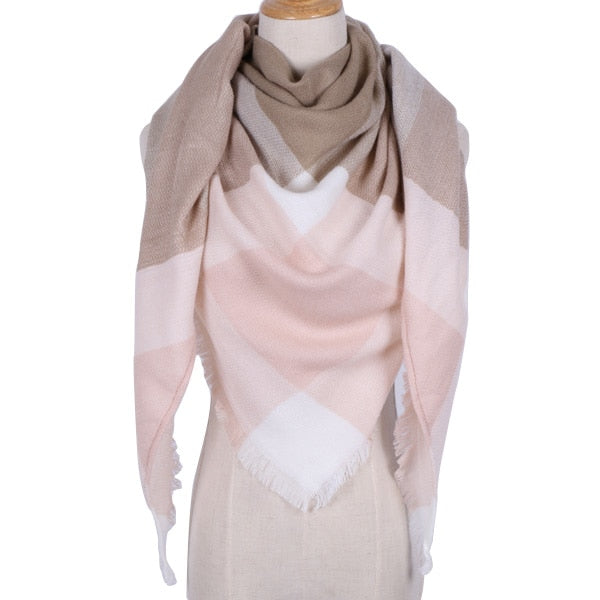 Shawl Cashmere Plaid Scarves