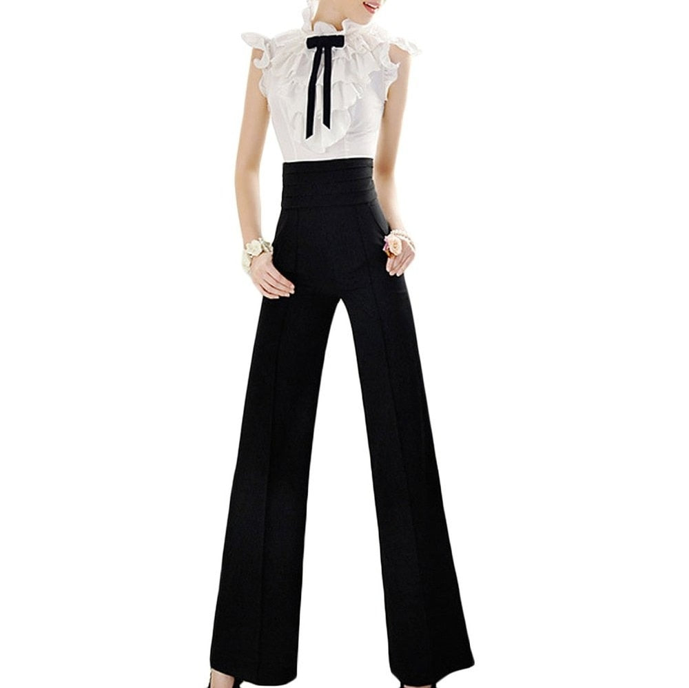 High Waist Wide Leg Trousers