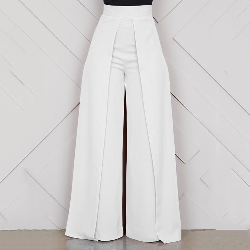 High Waist Wide Leg Trousers