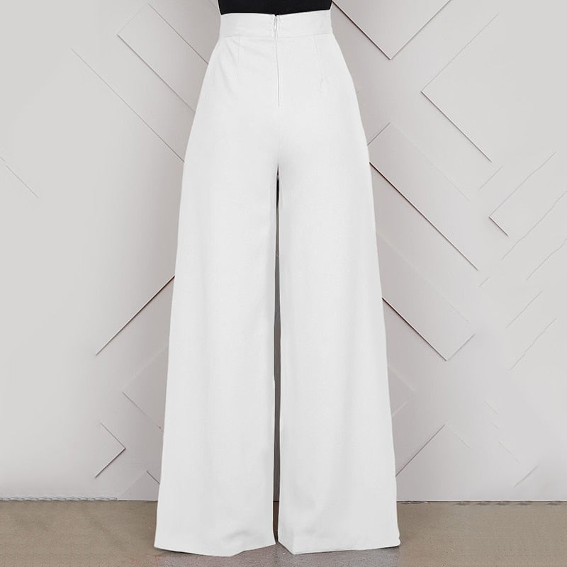 High Waist Wide Leg Trousers