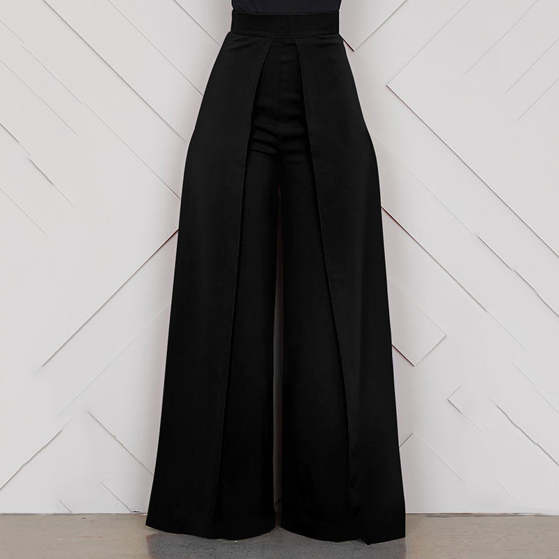 High Waist Wide Leg Trousers