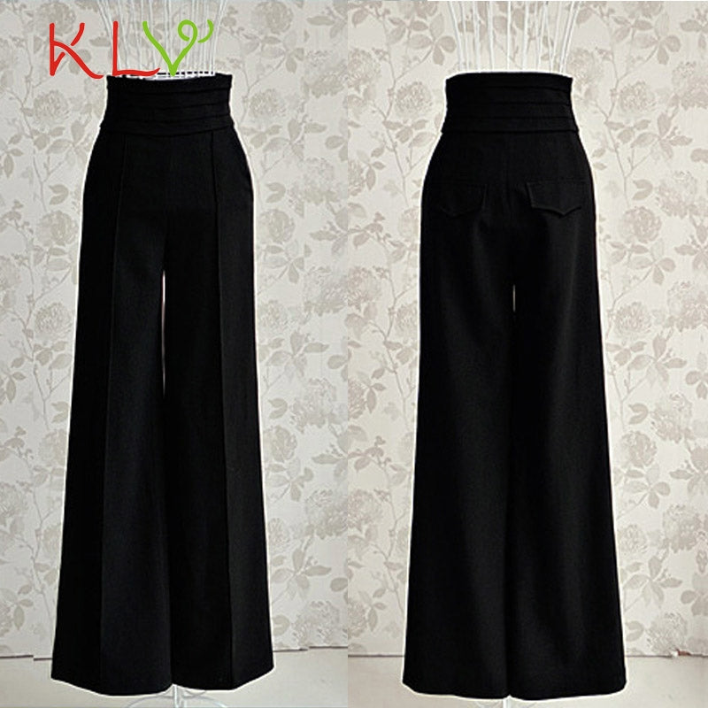 Black Wide Leg Trouser