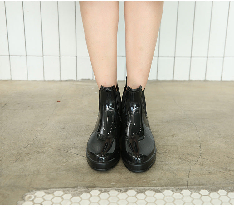 Wedge Ankle Rain Boots