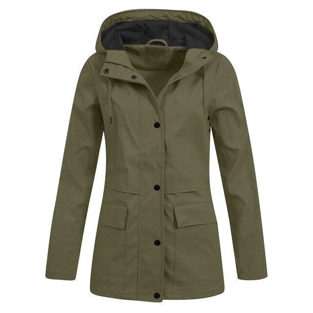 Hooded Waterproof Rain Jacket