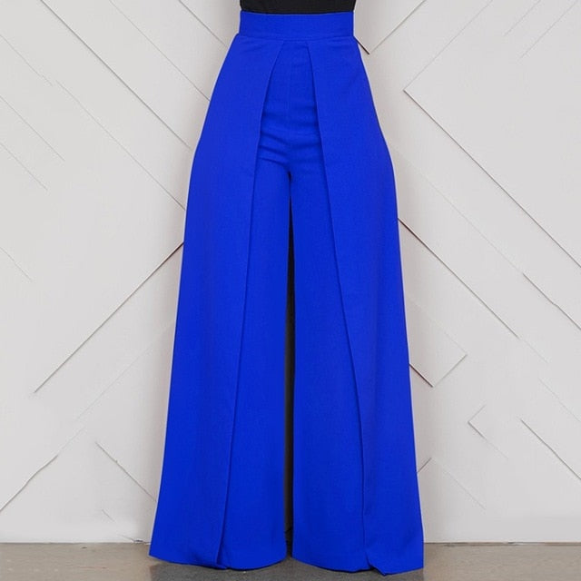 High Waist Wide Leg Trousers