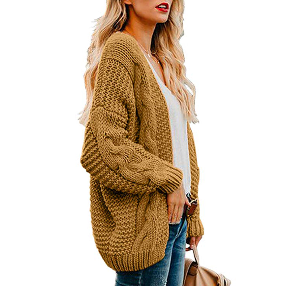 Boyfriend Cable Cardigan Sweater