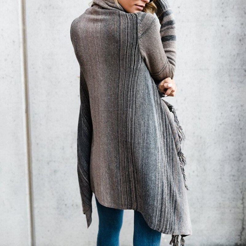 Asymmetric Poncho Sweater