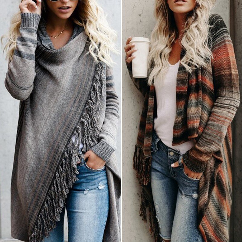 Asymmetric Poncho Sweater