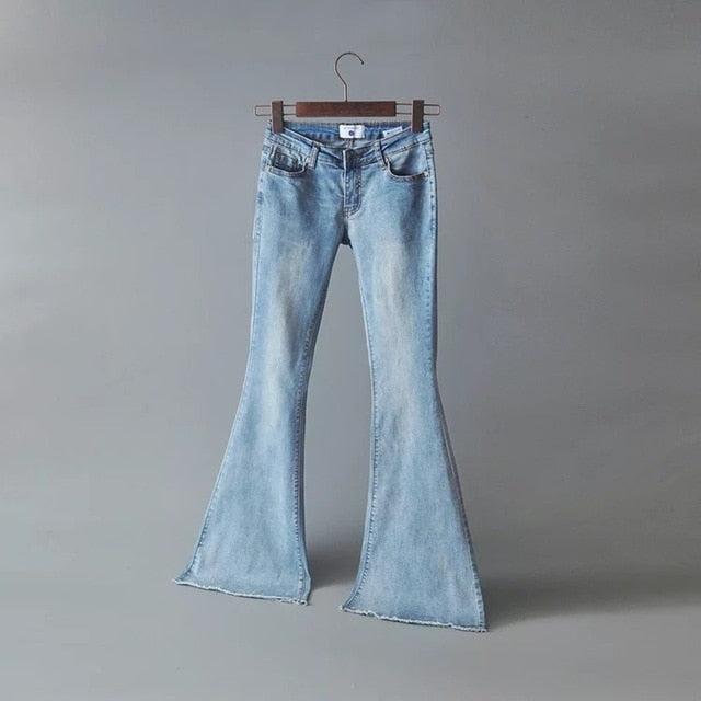 Retro Low Rise Flare Jeans