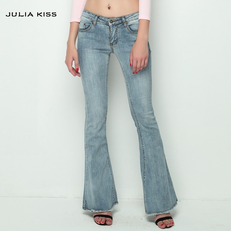 Retro Low Rise Flare Jeans